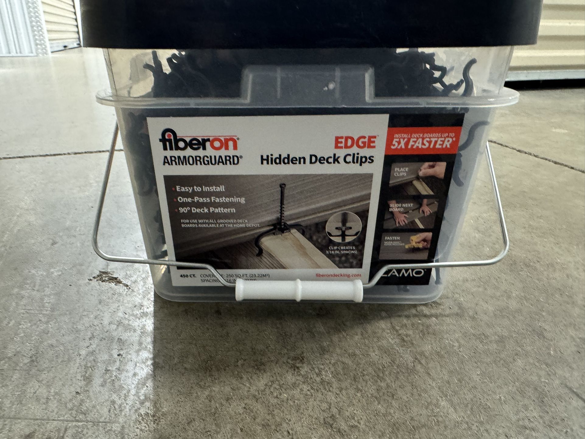Brand New Unopened CAMO ArmorGuard EDGE Hidden Deck Clip (450 Count)