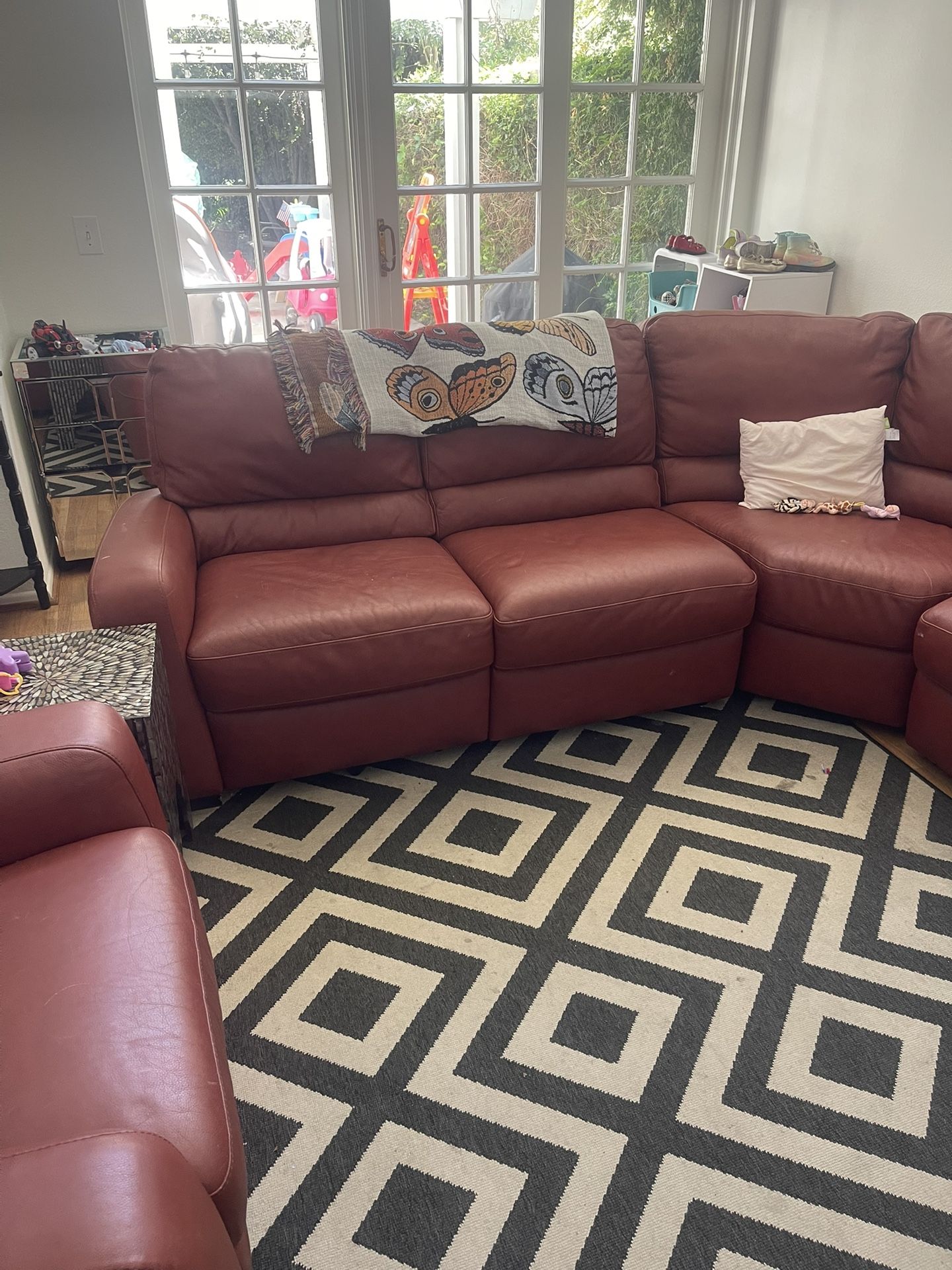 Leather Reclining Couch