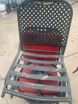 Hampton Bay Wrought Iron Bistro Metal Outdoor Patio Furniture Chairs