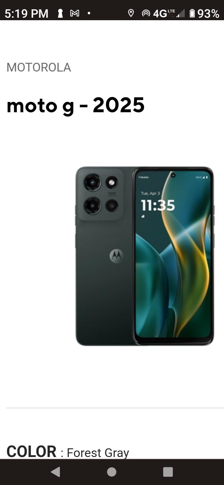 Mororola -Moto g 2025 (MetroPCS)