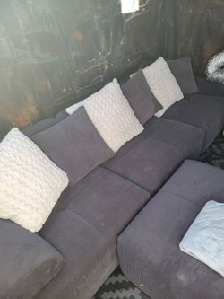 Memory foam 118" couch w/ottoman