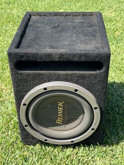 Used 12” Inch Pioneer Premier Subwoofer with Subwoofer Box