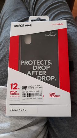 Tech 21 Evo check iPhone X/Xs slim profile case Black new in box