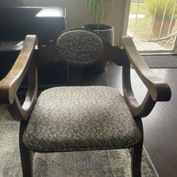 Mid century wooden chair 
