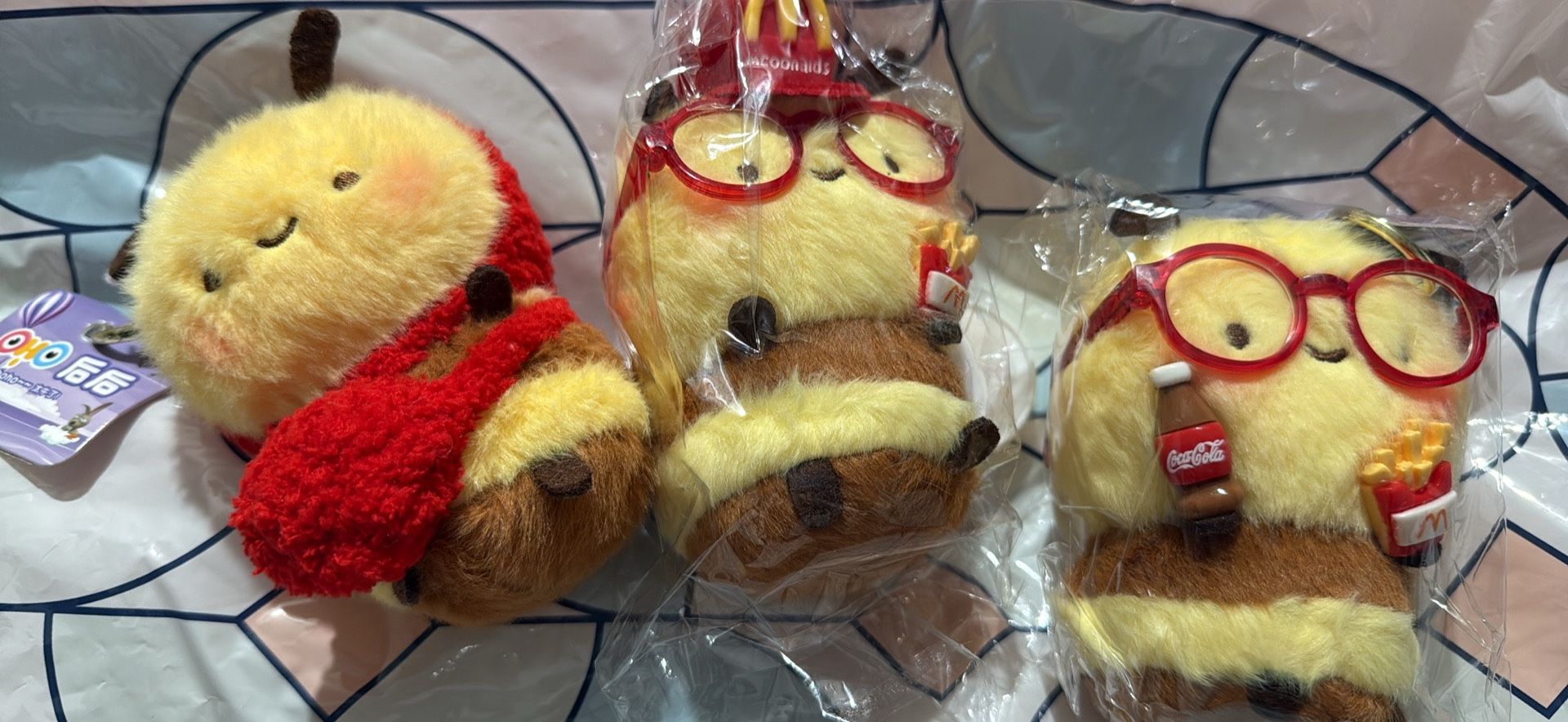 Cute Bee Plush Set