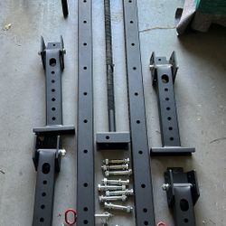 Titan X3 foldable Squat Rack W/ bench and dip Arms