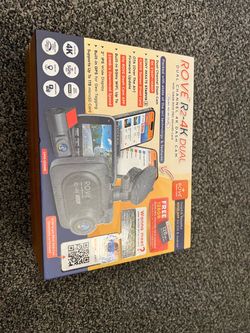 New/Unopened ROVE R2-4K Dual Dash Came