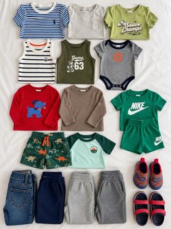 Baby/Toddler Boy Clothing Bundle with Shoes