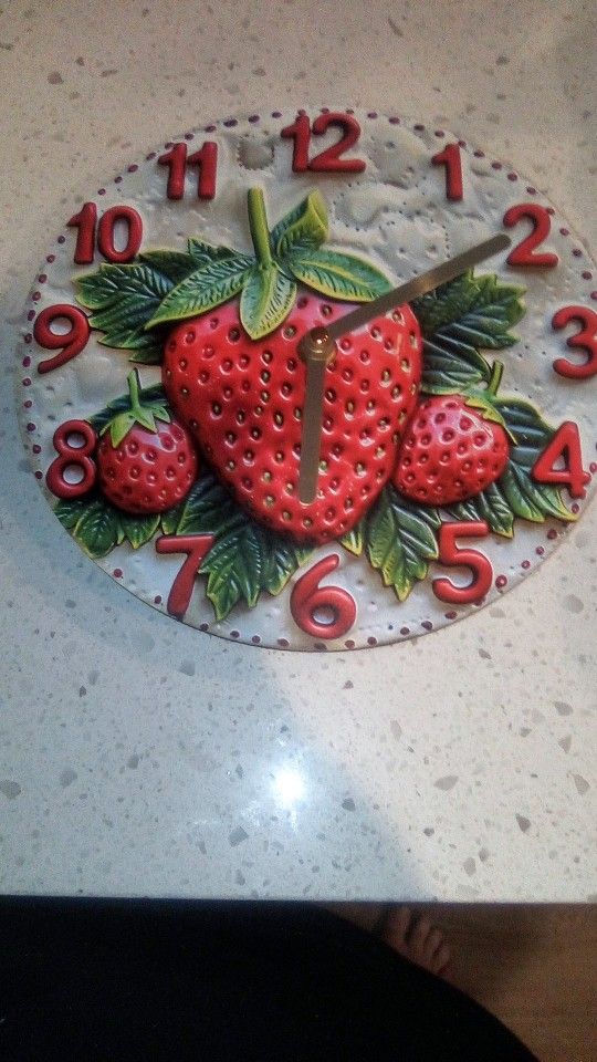 Brand New Strawberry Clock 