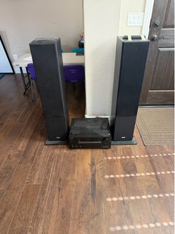 Onkyo Home Theater Receiver and 2 Speakers
