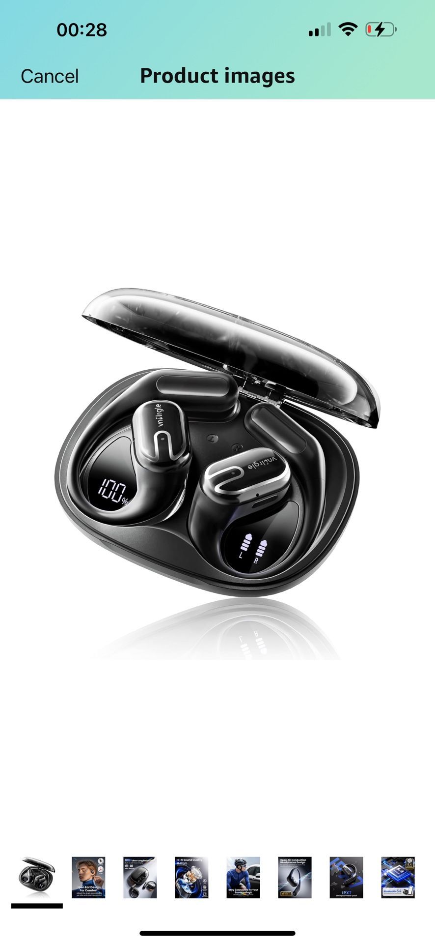 Brand New Open Ear Earbuds Bluetooth Headphones Wireless - 80Hrs Playtime Wireless Earbuds with IPX7 Waterproof Touch Control Earphones Sport with 18.