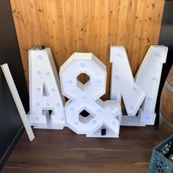 3ft Tall Letters A & M