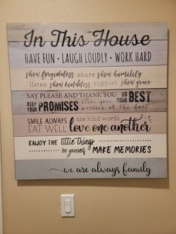 Wall Canvas Art (Family Poem)