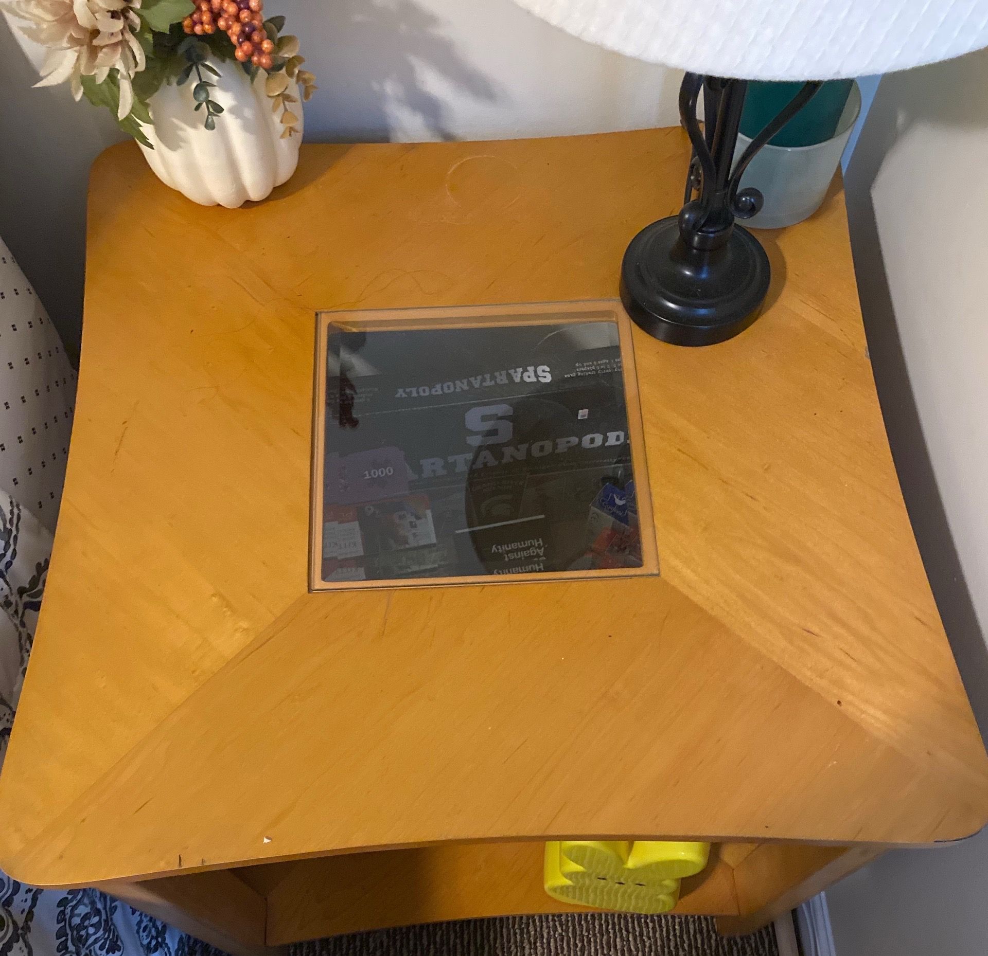 Glass End Table $10