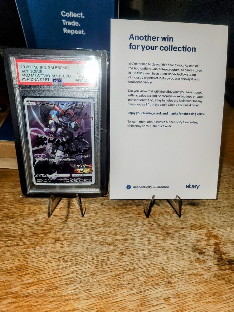 POP 1 OF 1 IN THE WORLD! JAPANESE ARMORED MEWTWO WITH AUTO&SKETCH!