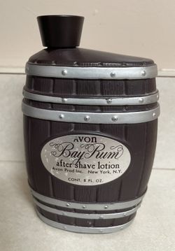 Avon Bay Rum  Keg Barrel Bottle With After Shave Lotion Vintage