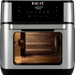 Instant Vortex Plus 10-Quart Air Fryer, From the Makers of Instant Pot, 7-in-10 Functions, with EvenCrisp Technology, Stainless Steel
