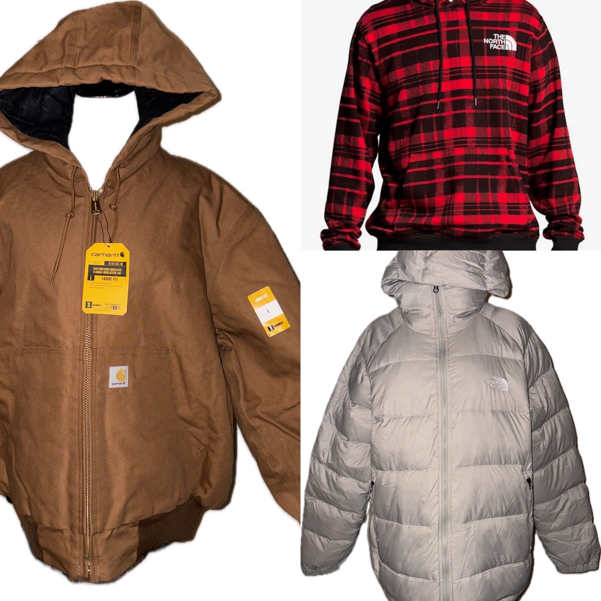 Carharrtt, The North Face Jackets For Men