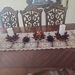 Crystal Lotus Candle Holder.