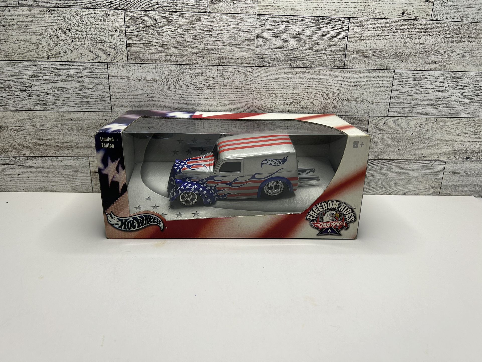 Hot Wheels Freedom Rides '2004 Anglia Panel Truck / Gray & Blue Limited Edition G9244 • Plastic Body Made In China Scale 1:24