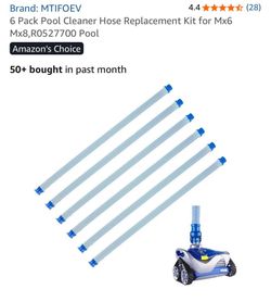 Zodiac Baracuda Compatible Pool Cleaner Hose Replacement Kit (6)