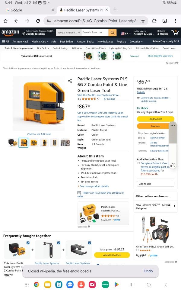 Pls A Funke Company Line & Point laser 