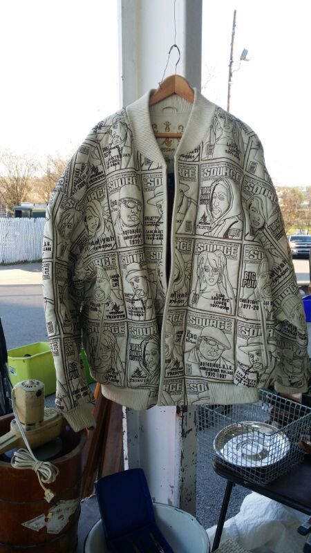 WISSAM THE SOURCE MAGAZINE COAT TUPAC,BIGGIE SMALLS,ALLYIA, LISA LEFT EYE LOPEZ, BIG PUN,JAM MASTER JAY