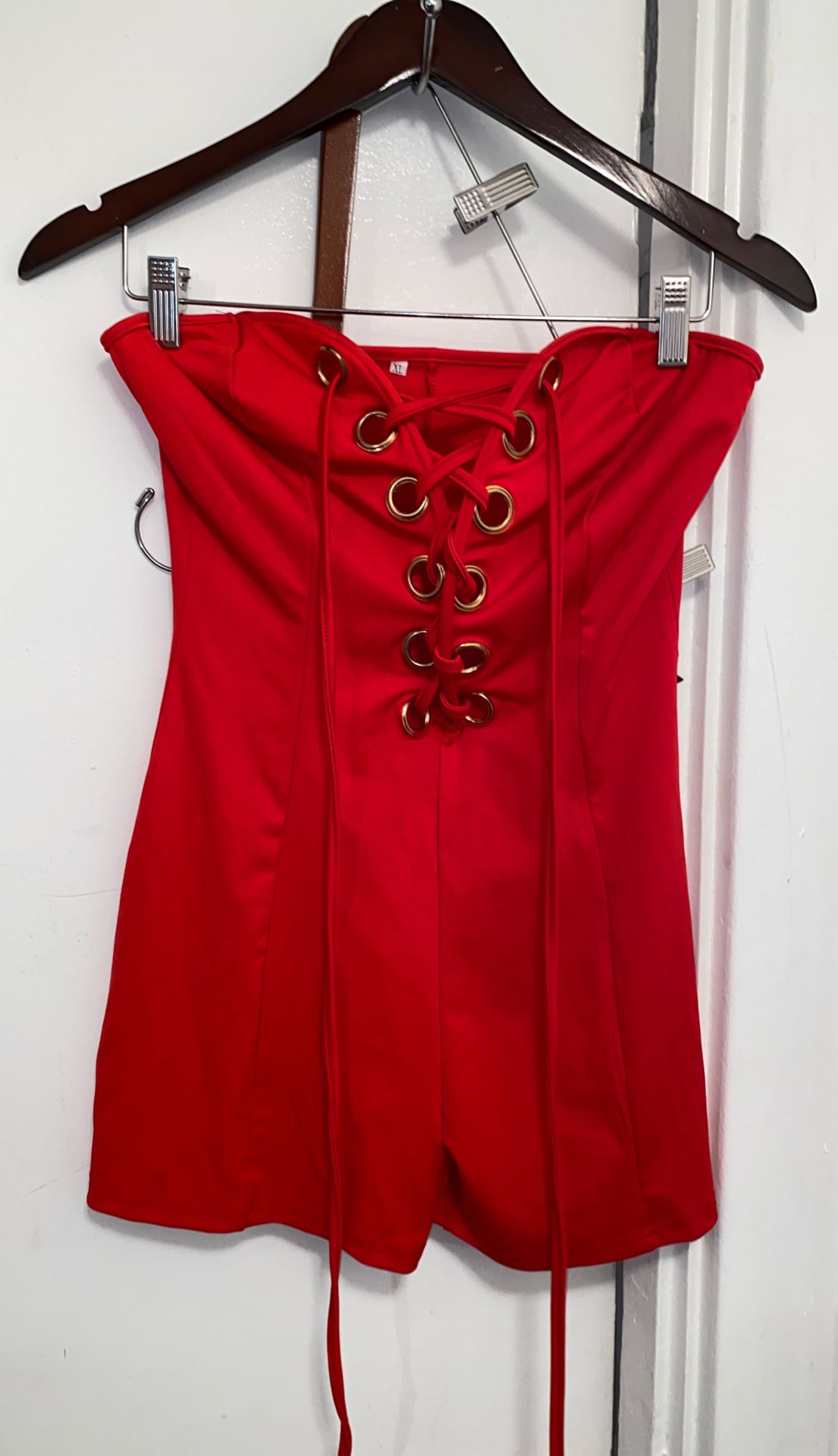 Red jumpsuit