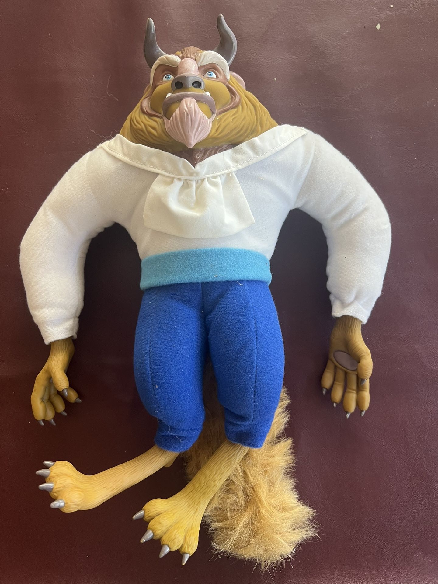 Vintage Applause Disney Beauty and the Beast Doll  12" Plush w Vinyl Head , hands and feet 