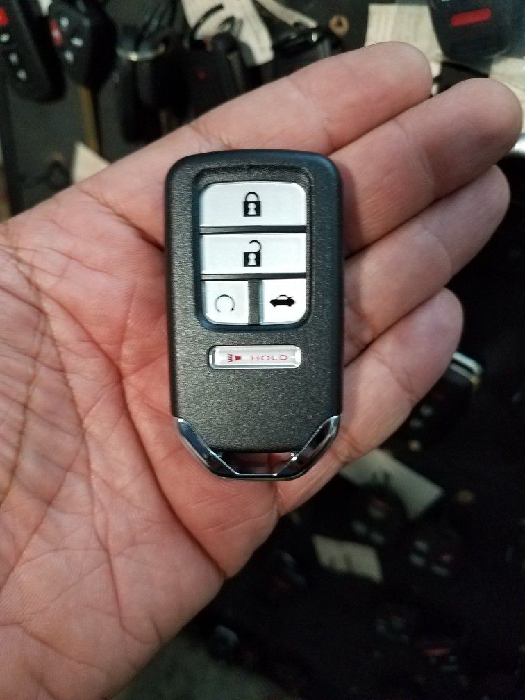 $100 in Upland Today | 2015-21 Honda 5-Button Push Start Smart Remote Key Copy (Accord, Ridgeline, Civic, CRV, HRV, Pilot, Odyssey & more)