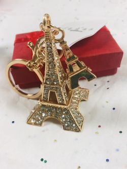 3D Eiffel Tower Purse Charm Or Keychain