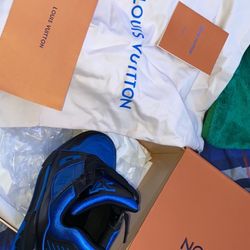 Louis Vuitton LV Trainer Sneaker (Blue/Black colorway)