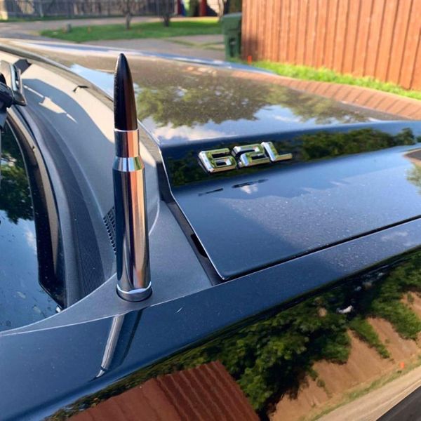 Chrome Bullet Antenna For Chevy Silverado And GMC Sierra 20072020 for
