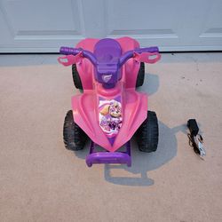 PAW Patrol Skye 6V Electric Ride On Quad ATV with Battery & Charger Pink & Purple