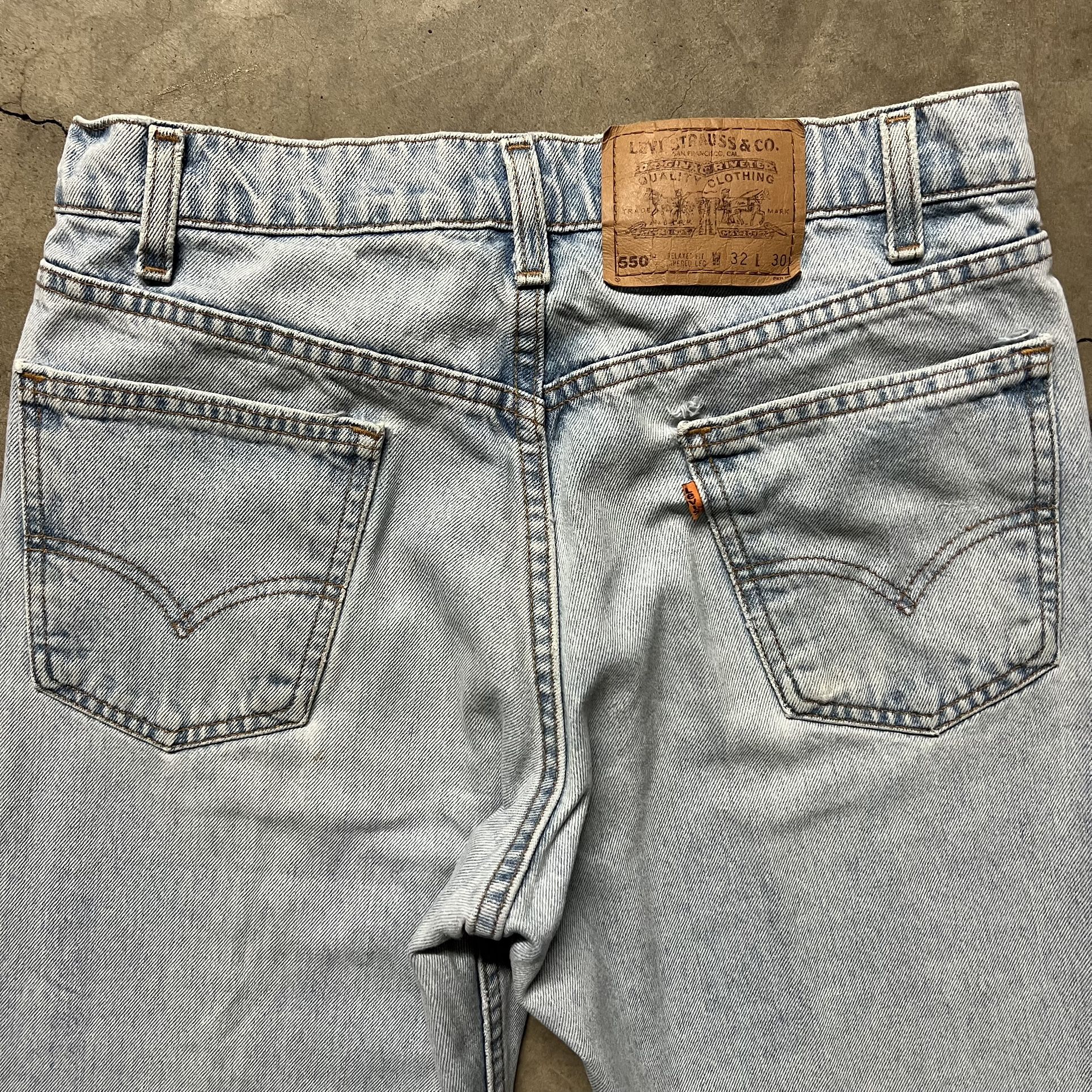 Vintage 90’s Levis 550 Orange Tab 🇺🇸 Relax Fit Tapered-Leg Denim Jeans W32 L30