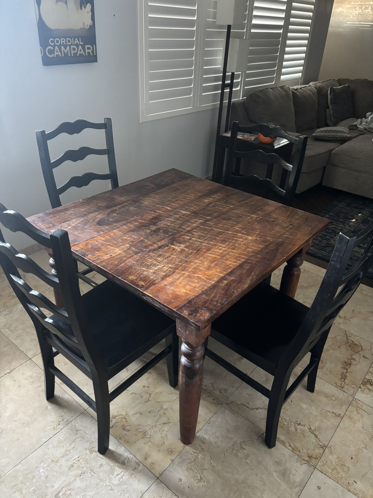 Wooden Table and Chairs