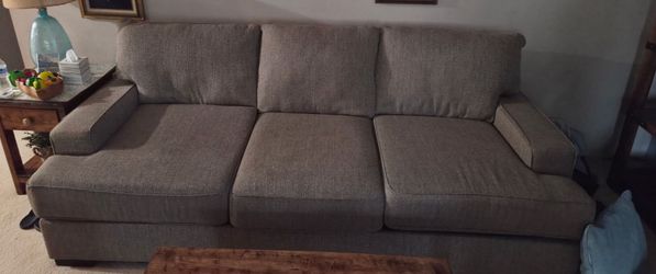 Jerome's gray sofa