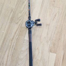Phenix M1 Nanotubes Baitcaster Pole With Shimano Corado DC 150 Reel 8ft 10-25lb Lure Wt 1/2-3oz With Braid Line Nice Set Up 
