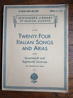 24 italian songs and arias med - low voice