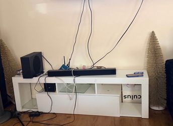 White Modern TV Stand Media Console