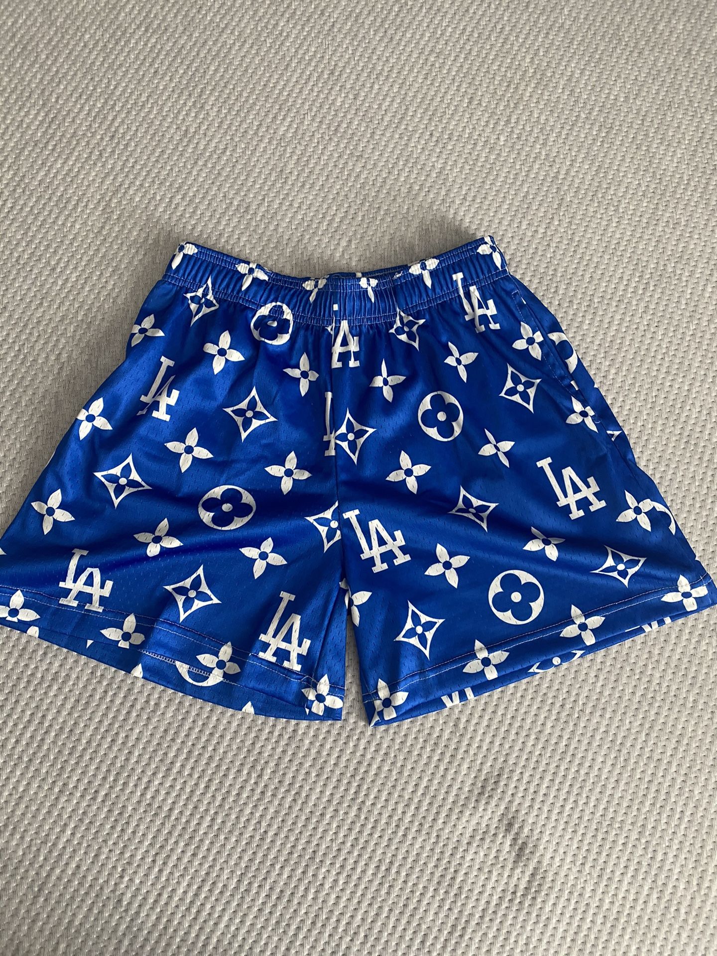 blue lv shorts