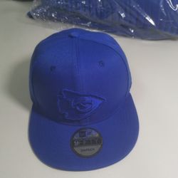 New Era Kansas City Chiefs Snapback Hats - Blue/Blue