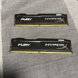 RAM FURY HyperX Memory Black 16GB 1600MHz DDR3 CL10 DIMM (Kit of 2)