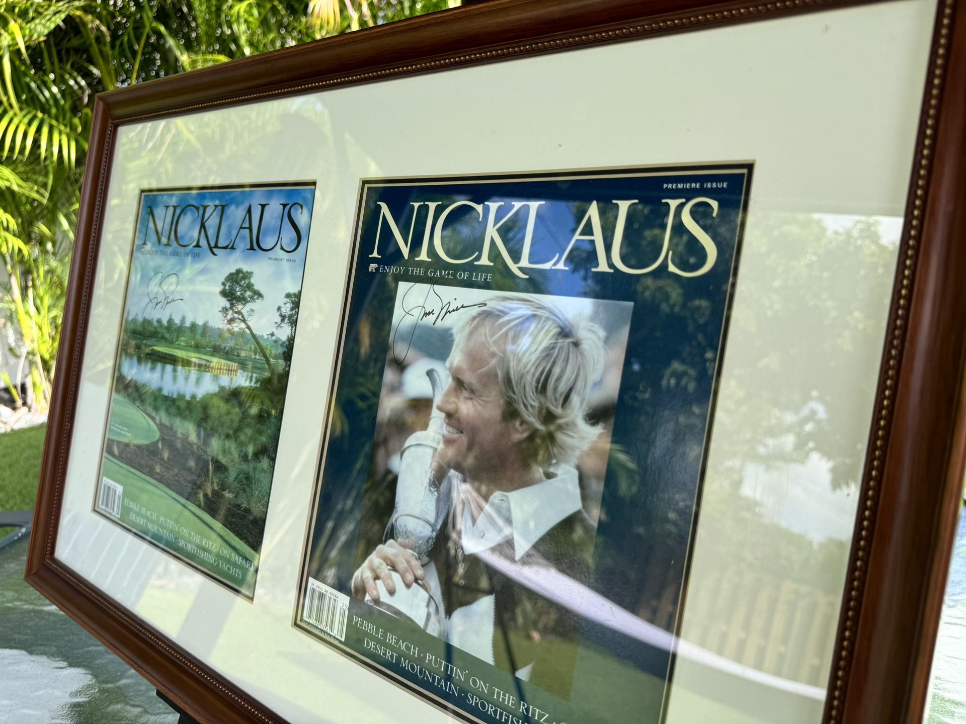 1/1 Signed Nicklaus Premiere Magazine Issue! W 26 1/2 X L17 1/2