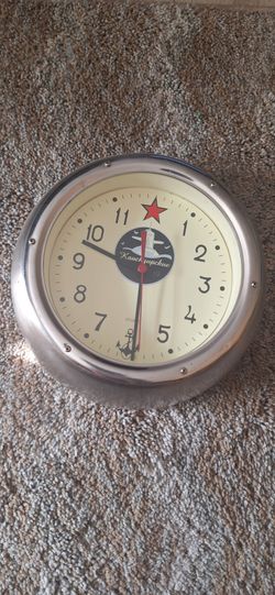 RUSSIAN NAVY SUBMARINE CLOCK KAUCHQUPCKUE AA BATERY QUARTZ WORKS