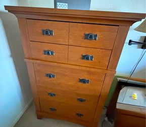 Mission Style Tall Dresser