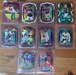 Panini Select NFL Football Cards Lot of 10 Cards - Die-Cut Lot
