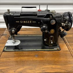 Singer 319 Sewing Machine Desk Station W/ Accessories 