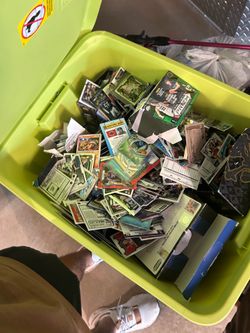 Box of variety of sports cards