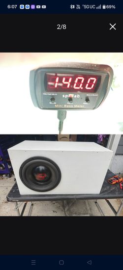 Digital Designs 12" sub in custom ported box